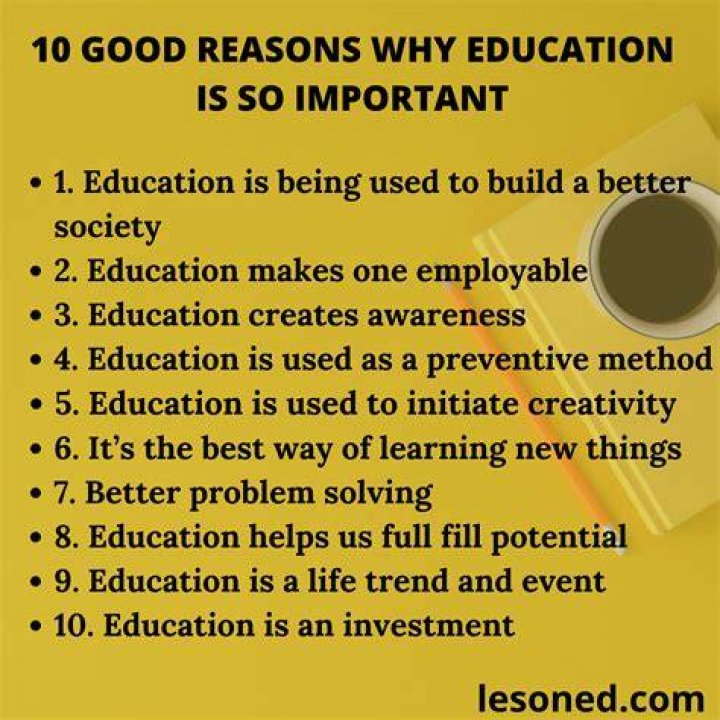 Why is education important 10 reasons?