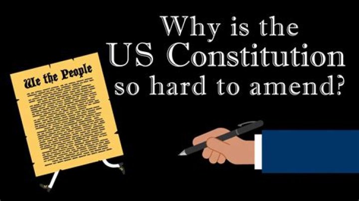 Why is it so difficult to amend?