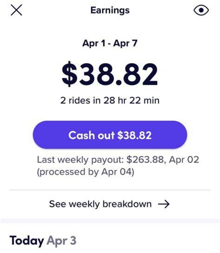 Why is LYFT not letting me cash out?