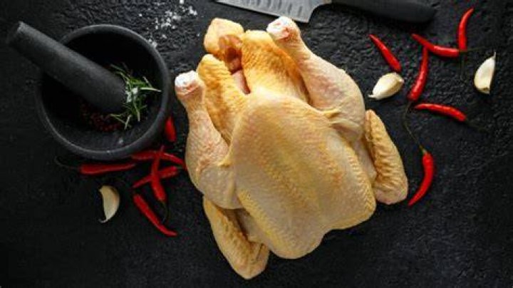 Why is my frozen chicken yellow?