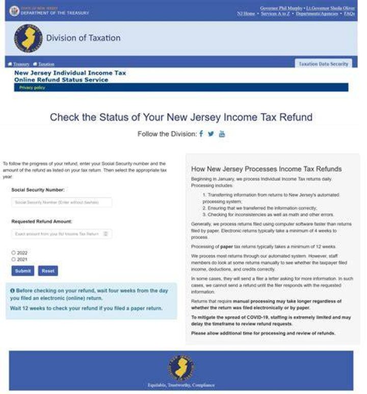 Why is my NJ tax refund taking so long?