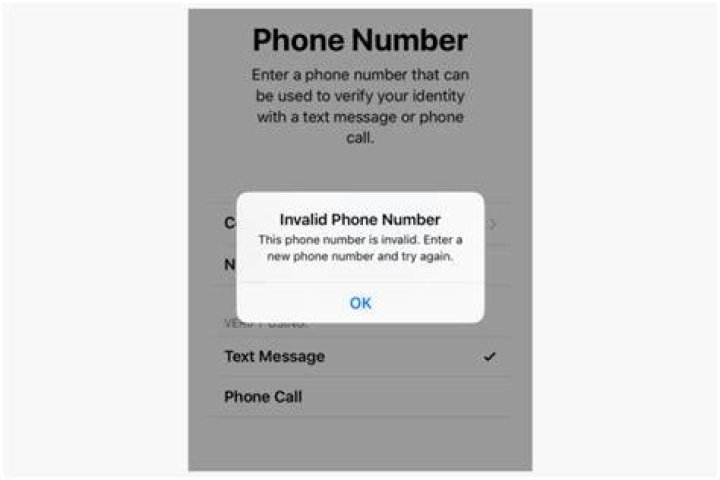 Why is my phone saying a number is invalid?