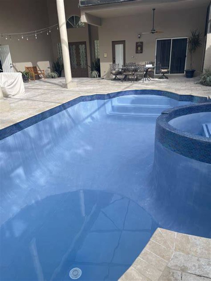 Why is my pool dark blue?