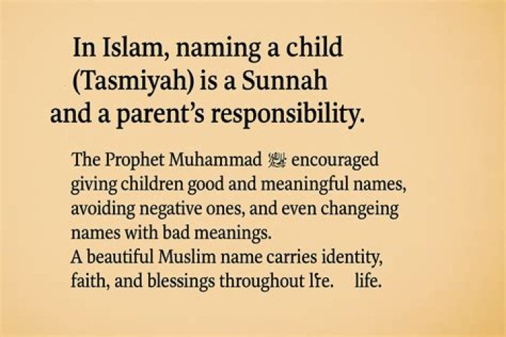 Why is naming a child important in Islam?