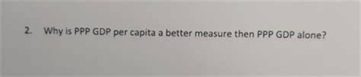 Why is PPP a good measure?