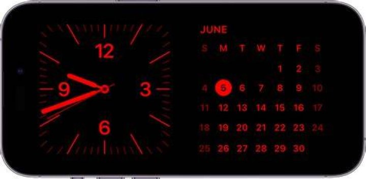 Why is the clock red on my iPhone?