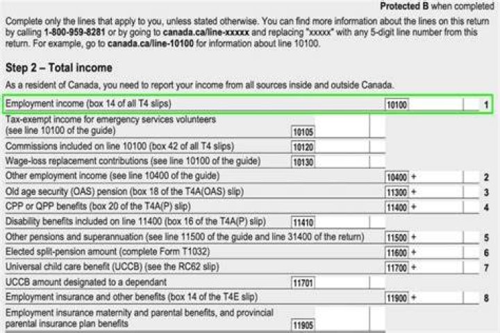 Why is there no line 10100 on my tax return?