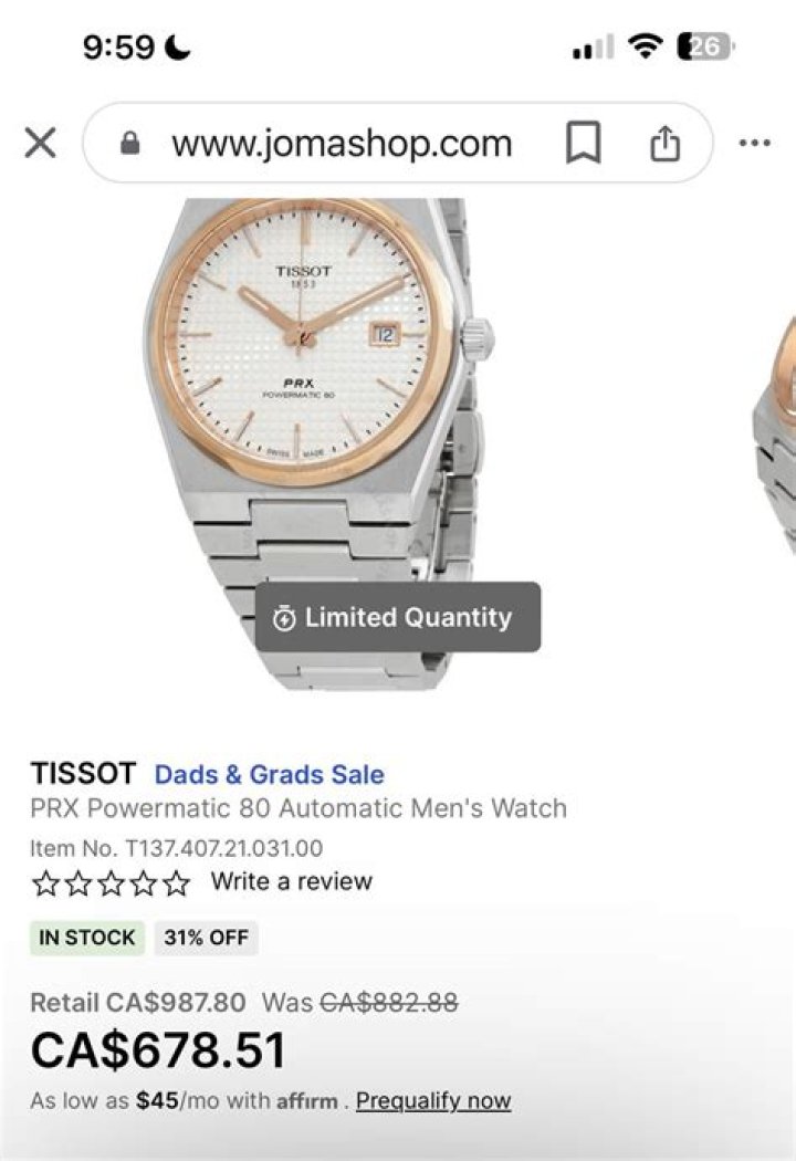 Why is Tissot so expensive?