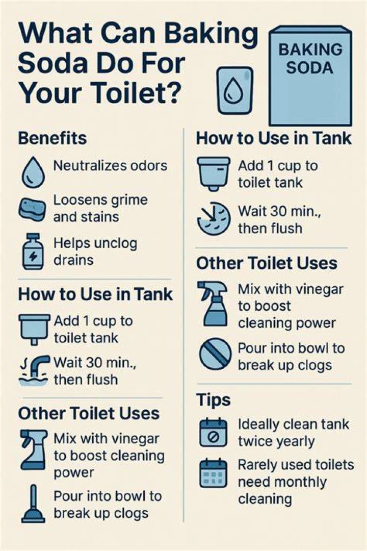 Why pour baking soda in your toilet tank?