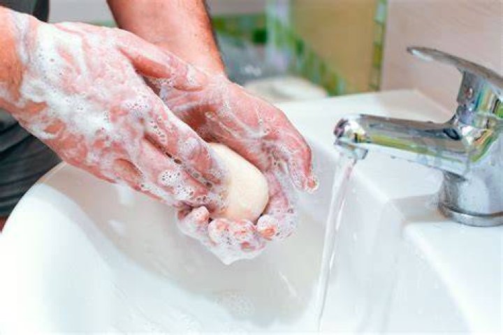 Why should you not use bar soap to wash your hands?
