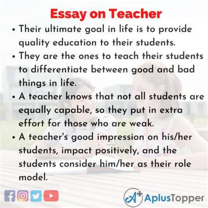 Why teachers are important in our life essay?