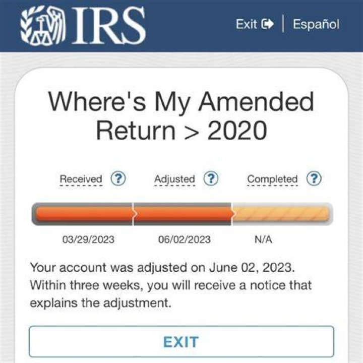 Why would IRS reject an amended return?