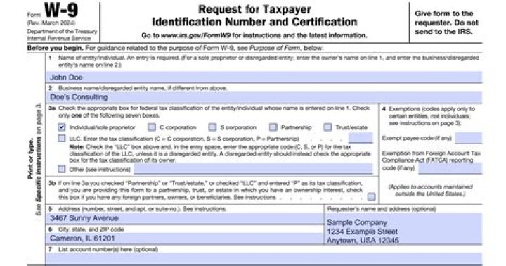 Why would someone ask me to fill out a W-9?
