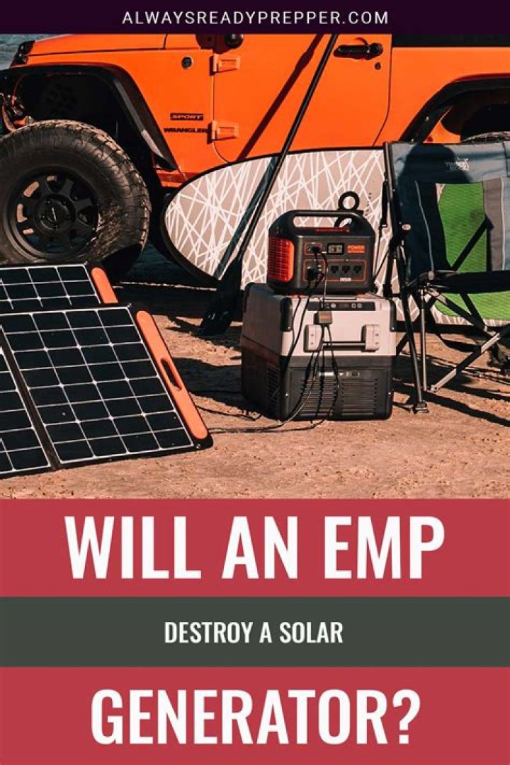 Will an EMP destroy a solar panel?
