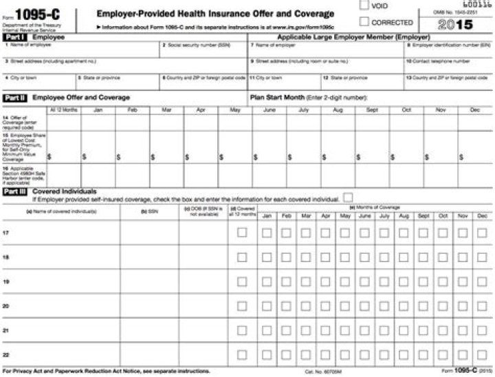 Will I get a 1095-C from my employer for 2019?