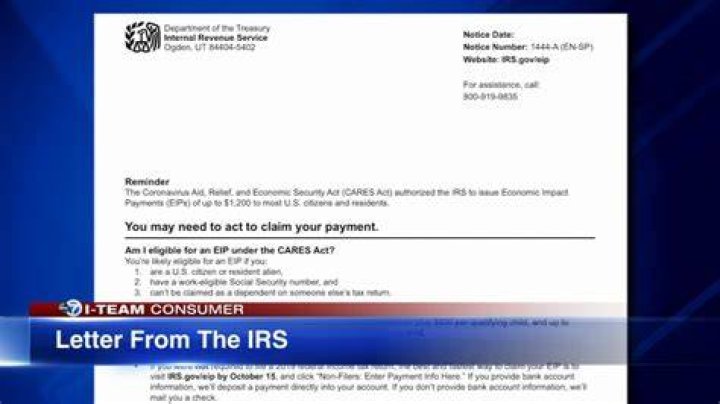 Will I get a letter from IRS about stimulus?