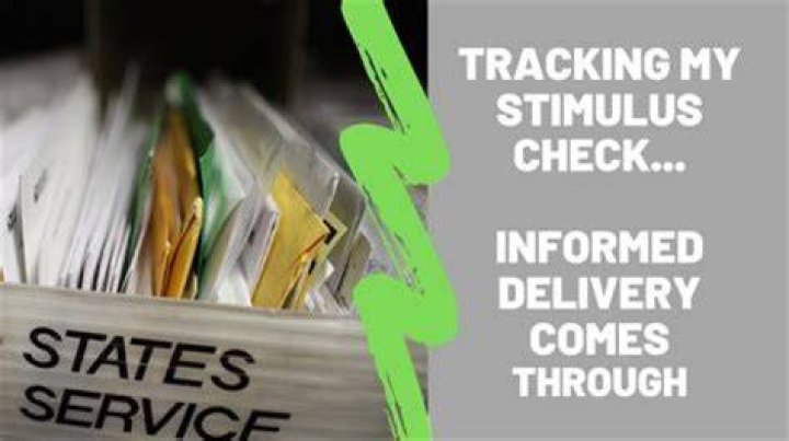 Will informed delivery show my stimulus check?