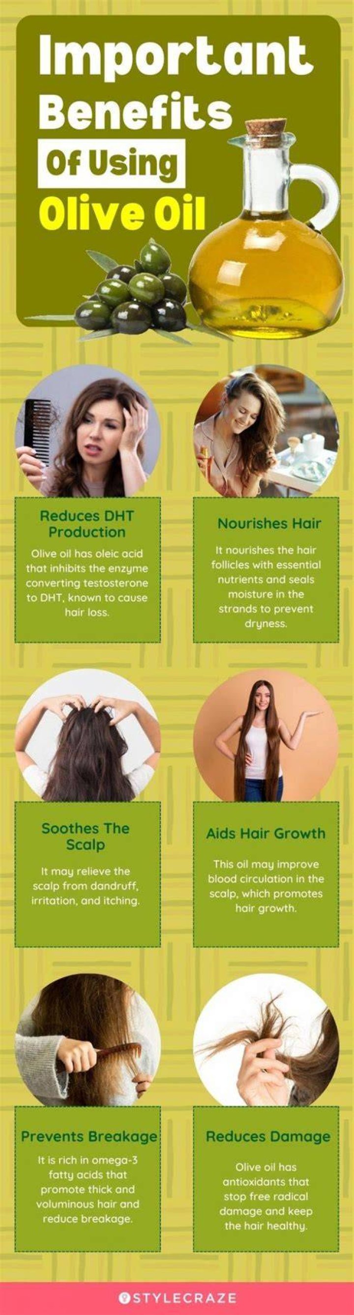 Will olive oil help dry hair?