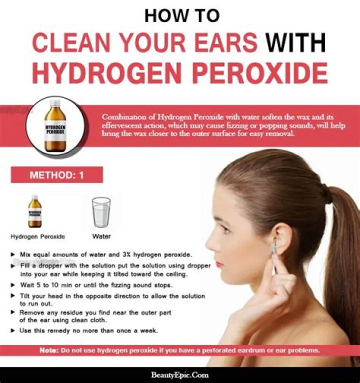 Will peroxide help ringing ears?